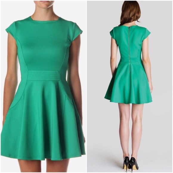 green skater dress uk